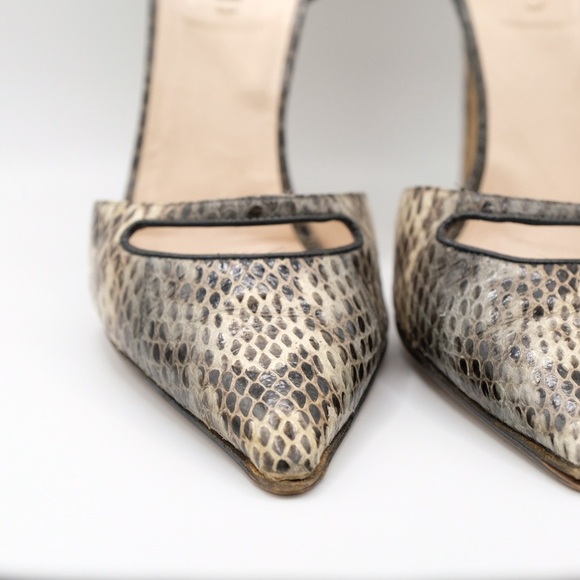Giorgio Armani Snakeskin Pointed Toe heels size 37 Perfect for Jeans or 💃🏻 - Picture 9 of 16